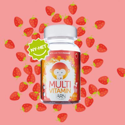 Monkids™ Multivitamin JORDGUBB - Nyhet